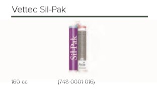 VETTEC SIL PAK 160CC 748-0001-016